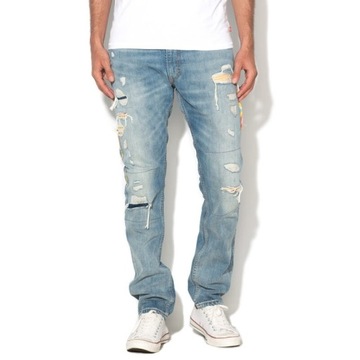 Levis Męskie dżinsy 505C Slim Straight Jeans 29998-0002-33/32