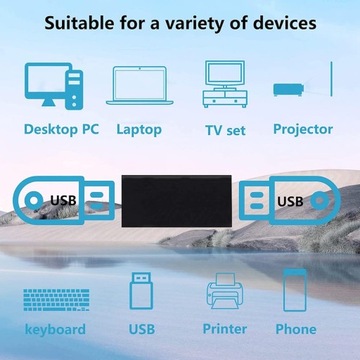 Адаптер USB 3.0 «мама» — «мама» A — A, 2 разъема