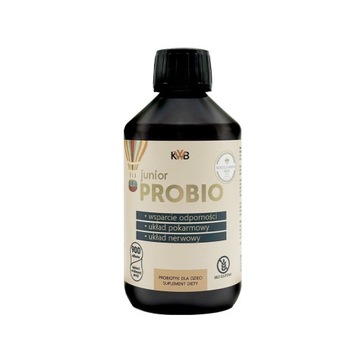 PROBIO JUNIOR PROBIOTYK DLA DZIECI ODPORNOŚĆ 300 ML TRUSKAWKOWY SMAK