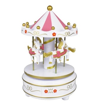 Merry-Go-Round Wooden Music Box Toy Child Baby Gam