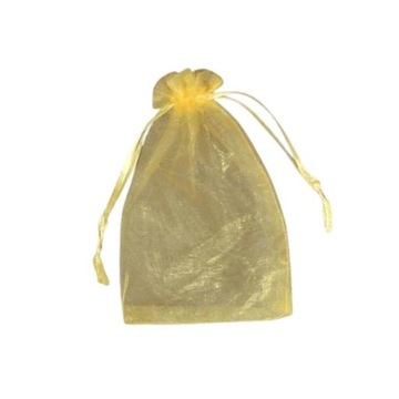 WORECZKI ORGANZOWE ZŁOTE 10X15CM
