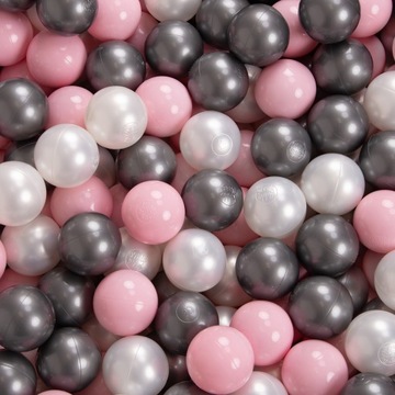 KiddyMoon Plastikowe kulki piłeczki 7cm 100 sztuk