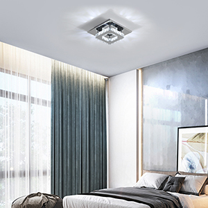 ŻYRANDOL KRYSZTAŁOWY LAMPA SUFITOWA LED 12W 6000K