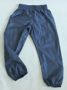 DECATHLON ORTALIONOWE SPODNIE PRZECIWDESZCZOWE ROZM 98/104