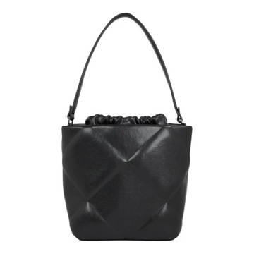 CALVIN KLEIN TOREBKA DAMSKA QUILT BUCKET BAG CZARNA