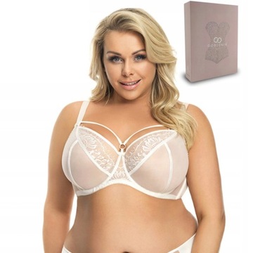 Biustonosz GORSENIA K496 PARADISE śmietanowy 80E