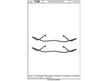 КОМПЛЕКТ КРЕПЛЕНИЯ ПЕРЕДНЕГО БЛОКА OPEL VECTRA C GTS