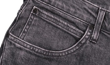 LEE spodnie SLIM regular GRAY jeans RIDER _ W34 L32