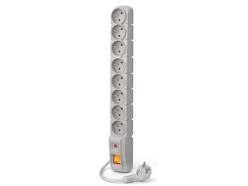 LISTWA ZASILAJĄCA PRZEPIĘCIOWA 8 GNIAZD 1.5m 230V