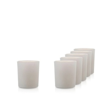 Pojemnik szklany pod zalew świec 70848 jasny szary mat 280 ml kpl. 6 szt.