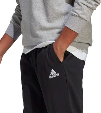 KOMPLET DRES MĘSKI BLUZA Z KAPTUREM SPODNIE JOGGERY BIG LOGO TERRY ADIDAS