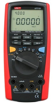 МУЛЬТИМЕТР УНИВЕРСАЛЬНЫЙ СЧЕТЧИК UNI-T UT71D True RMS