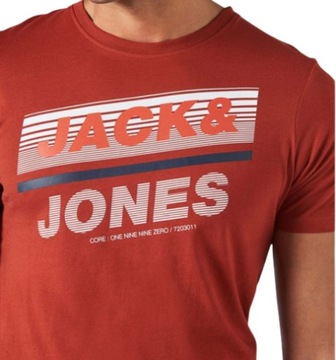 Koszulka Jack&Jones męska pomarańczowa r.M