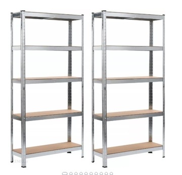 Regał magazynowy metalowy garażowy piwniczny 180cm 5 półek komplet 2 sztuki