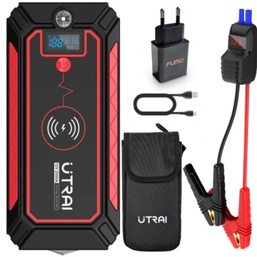 FULL ZESTAW BOOSTER URZĄDZENIE DO ROZRUCHU SAMOCHODU MOCNY 2500A 12V