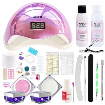 Набор для наращивания ногтей, 2 аксессуара для гелевых ламп