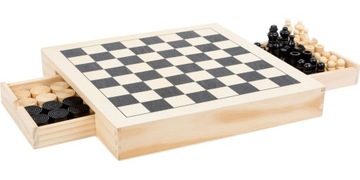 Маленький игровой набор для ног Chess Checkers Mill 3in1