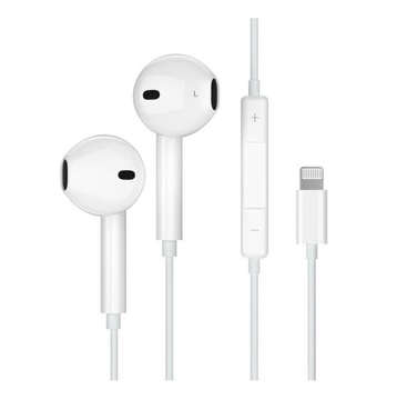 Słuchawki przewodowe Jellico EP2A Iphone Lightning z mikrofonem i pilotem