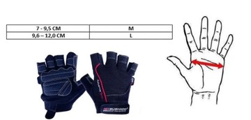 ПЕРЧАТКИ ДЛЯ ЗАЛА ФИТНЕСА ПЕРЧАТКИ ДЛЯ МУЖЧИН И ЖЕНЩИН L