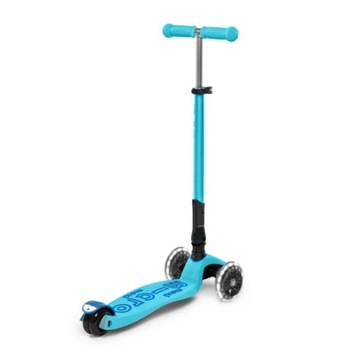 HULAJNOGA MAXI MICRO DELUXE LED BRIGHT BLUE FOLDABLE SKŁADANA MMD092