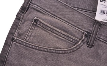 LEE spodnie SLIM grey jeans RIDER _ W40 L34