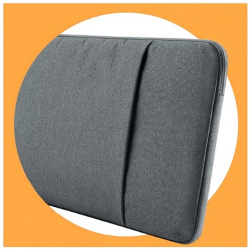 СУМКА-ЧЕХОЛ С КАРМАНОМ ДЛЯ НОУТБУКА MACBOOK PRO AIR 15 16 СЕРЫЙ