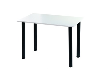 MODERN stół biały 100x55cm nogi czarne h = 73cm