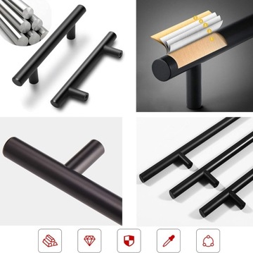 МЕБЕЛЬНЫЕ РУЧКИ МЕТАЛЛИЧЕСКИЕ 10 шт ДЛЯ ДВЕРЕЙ ШКАФА 200ММ 128ММ