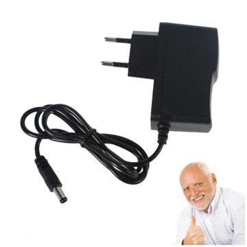 ZASILACZ 12V 1A DC WTYCZKOWY KAMERA MONITORING