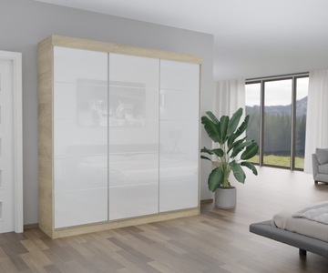 ШКАФ-ШКАФ - 3D HORTON 220 СМ ДУБ СОНОМА LACOBEL