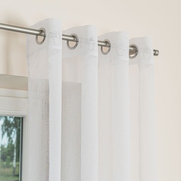 ГОТОВАЯ ШТОРА, ГЛАДКИЙ ЭТАМИН, С ЛЮСОНАМИ 140Х250