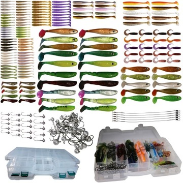 MYSTERY BOX 2 - 186 el. NAJWIĘKSZY ZESTAW PRZYNĘT SPINNINGOWYCH + PUDŁO