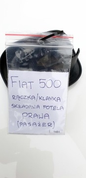 FIAT 500 DRŽÁTKO ZDOBENÁ OTEVÍRÁNÍ SEDADLA PŘEDNÍ PRAVÁ PRAVÝ