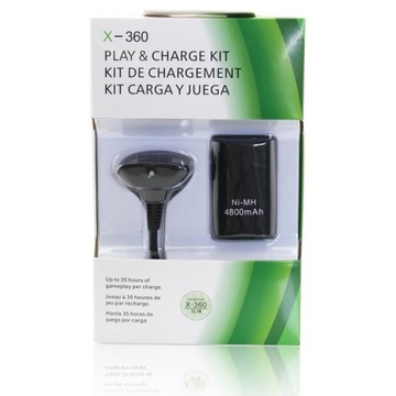 Akumulator 4800 mAh Play And Charge Xbox 360 Biały