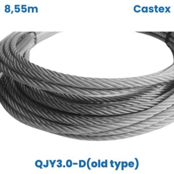 Náhradní Castex: ocelové lano 8,55 m pro QJY3.0-D (starý typ)