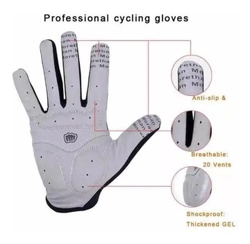 Гелевые велосипедные перчатки на липучке.