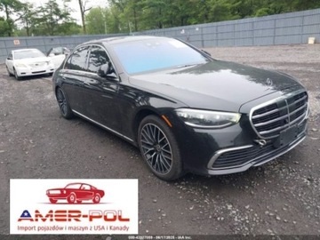 Mercedes Klasa S W223/V223 2023 Mercedes-Benz Klasa S 2023 S 580 4MATIC 4.0 Benzyna 496KM
