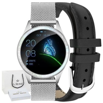 ZEGAREK DAMSKI SMARTWATCH G. ROSSI PULS SMS PULS CIŚNIENIE +BOX +GRAWER