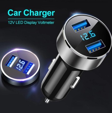 ТЕСТЕР АККУМУЛЯТОРА LED АВТОМОБИЛЬНОЕ ЗАРЯДНОЕ УСТРОЙСТВО 3.1А