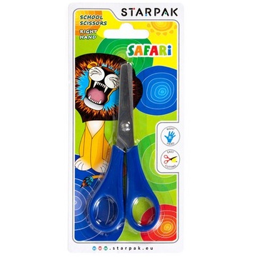 Ножницы Сафари 13,5 см п24 блистер STARPAK, цена за 1 шт.