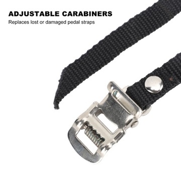 2 пары велосипедных педалей, нейлоновые регулируемые ремни