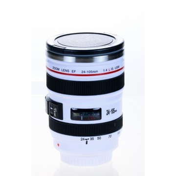 Kubek termiczny OBIEKTYW BIAŁY - 350 ml