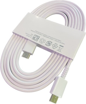 ORGINALNY DŁUGI KABEL USB C-C SAMSUNG S10 S21 S22 S23 S24 SZYBKIE ŁADOWANIE