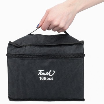 АЛКОГОЛЬНЫЕ МАРКЕРЫ 168 ШТ. Маркеры Маркеры Двусторонние маркеры Pro + СУМКА