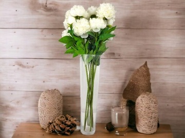 Sztuczna Peonia Piwonia Sztuczne Kwiaty Bukiet Roślina jak Żywa 74 cm