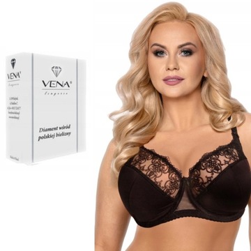 Biustonosz półusztywniany Vena VB-355 czarny 90F