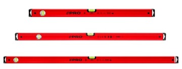 Zestaw poziomic PRO600 czerwona 80, 100, 120 cm