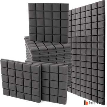 Акустические звукоизоляционные панели, выпуклый куб, 1 м2, квадрат, губка, комната игрока