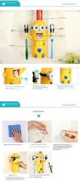 ДОЗАТОР ДЛЯ ПАСТЫ ДЕРЖАТЕЛЬ ЩЕТКИ MINIONS