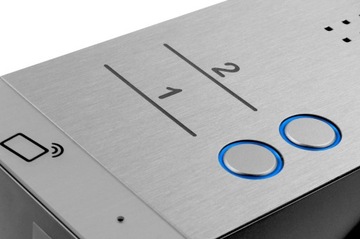 Домофон графитовый, двухсемейный, громкоговоритель